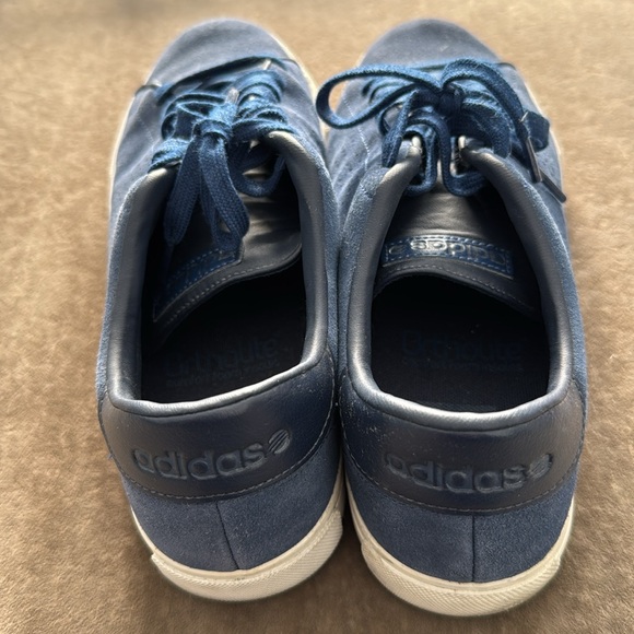 Adidas neo men size 9.5 blue suede sneaker shoes ortholite insoles. Gently used - Picture 3 of 7